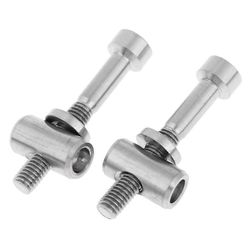 Titaaninen polkupyörän satulatolppa kiinteillä pulteilla ja kiinnitysruuveilla Titaanin väri M5x30 as described