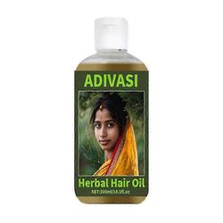 Adivasi Yrttihiusöljy Ensiluokkainen hiusöljy hiusten uudelleenkasvuun 100ml