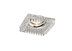 Inspired Lighting Krystal forsænket Downlight Square med Square s Perimeter RIM KUN klar, kræver 100035310 for at fuldføre elementet