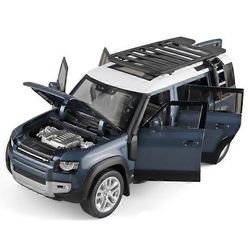 1/18 Range Rover Defender SUV Alloy -automalli Painevalettu metalli maastoajoneuvot Automalli Ääni- ja valosimulaatio Lasten lelulahja Sininen