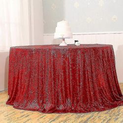 Pyöreä pöytäliina Paljettipöytäliinat Pyöreä ulkopöytäliina Paljetin paljetin pöydän kansi Juhla sisustuspöytä Hame Hohtava pöytä kangas Upeat Gats...