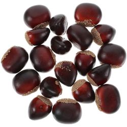 20kpl väärennetty keinotekoinen kastanjakoristelu ruokamalli kastanjanäyttö keittiö ruoka pähkinät prop Kuten 3X2.5X2.5CM