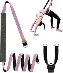Yoga Stretching Strap Back Bend Assist træner med dør anker Pink