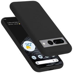 Google PIXEL 7 PRO Case TPU-suojakotelo - nestemäinen muotoilu NESTEMÄINEN MUSTA