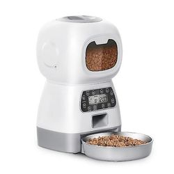 3.5l Pet automatisk feeder til katte hunde Smart Food Dispenser Steel Bowl Auto Timer