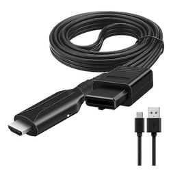WIISTAR HD N64 HDMI-yhteensopivaan muuntimeen HD Link -kaapeli N64/GameCube/SNES:lle Plug and Play 1080P HDMI-yhteensopiva muunnos Musta