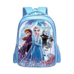 Lapset Tytöt Pojat Jäädytetty Elsa Spiderman Iron Man Kapteeni Amerikka Reppu Olkapää Koululaukku Reppu Jäädytetty sininen