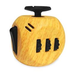 Stuff Certified ® Stuff Certificeret® Fidget Cube 6 Sider - Fidget Anti Stress Legetøj Wood