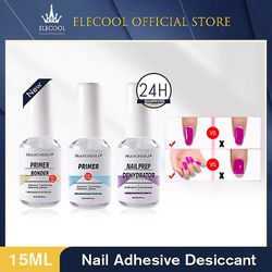 3stk Nail Art Adhesive Tørremiddel Nail Art Anti-Warping Agent Adhesive 15ml