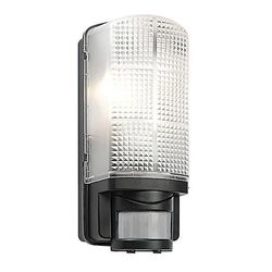 Saxby Lighting (Poole) Bevægelse 1 Lys Udendørs PIR væg lys matteret, sort IP44, E27