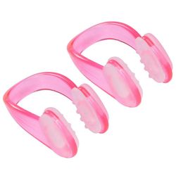 2kpl Swimming Nose Clip Nose Protection Uimatarvike aikuiselle (pinkki) Vaaleanpunainen 3.50X2.00X1.50CM