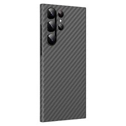 GKK Samsung Galaxy S25 Ultra -kotelolle, joka on yhteensopiva MagSafe Ultra Thin Carbon Fiber PC -metallikehyksen kanssa
