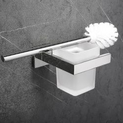 Rustfrit stål Badeværelse Hardware Tandbørste Holder Papirholder Håndklæde Bar Hook Badeværelse Tilbehør