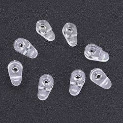 40pcs skap dør glass holder klips kit, plast, klar med skruer B