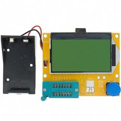 Kredsløbstilbehør lcr-t3 lcr-t4 12846 lcd m328 digital transistor tester meter baggrundsbelysning diode triode kapacitance esr meter mos/pnp/npn l/c/r