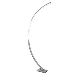 Searchlight Lighting Colton LED 1 lys dæmpbar gulvlampe rustfrit stål
