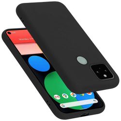 Google PIXEL 5 Case TPU-suojakotelo - nestemäinen muotoilu NESTEMÄINEN MUSTA