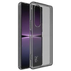 IMAK UX-5-serien til Sony Xperia 1 V Anti-drop telefonetui Fleksibelt TPU-smartphone-cover Transparent sort