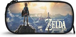 Kerota The Legend of Zelda Breath of the Wild Leather -penaali, kynäpussipussi vetoketjullisella kynäpidikkeellä opiskelijoille, liikemiehille ja t...