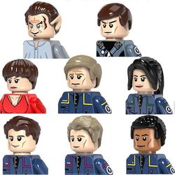 8kpl 8kpl Star Trekings Enterprise Spock Figure Mini Man Blocks - Lohkot - 8kpl Star Treks