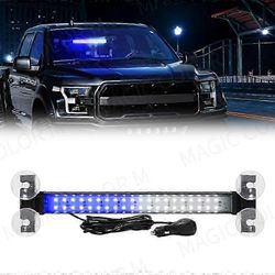 40 LED-strobovalo hätävilkkuvalo automaattinen tuulilasin palkki liikenneneuvoja taskulamppu punainen sininen autotarvikkeet 12v-24v Sininen valkoinen