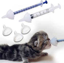 Maitokulho silikoni ruokintanänni ja ruiskut vastasyntyneille kissanpennuille, pennuille, kaneille, pienille eläimille