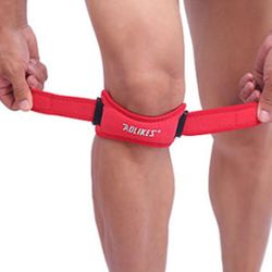 Varychmoo Justerbar knæpude knæsmerter Relief Patella stabilisator Brace Support Sport Rød
