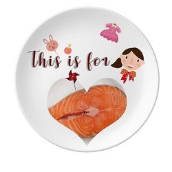 Marhakis Kød Mad Texture Datter Dessert Plate Dekorative Porcelæn 8 tommer Dinner Home