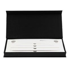 1 Aseta käärmeen sukupuolenilmaisinanturi ruostumattomasta teräksestä valmistetut matelijat Sukupuolitunnistin 14.3X0.2X0.2cm