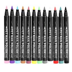 Koiran kynsilakka 12-väriset nopeasti kuivuvat lemmikkiturvalliset kynsilakkatussit koirille, kissoille ja pienille lemmikeille. Luovat kynsienkori...