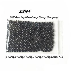 Rolamentos bærer gratis forsendelse Høj kvalitet 1.0 mm / 2.0 mm / 3.0 mm / 4.0 mm / 5.0 mm / 10 mm kugle Si3n4 siliciumnitridkeramiske kugler G5