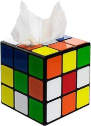 Muovinen Magic Cube -pehmopaperilaatikon kansi, pidike neliömäisille pehmopaperilaatikoille magneettilukolla, monivärinen