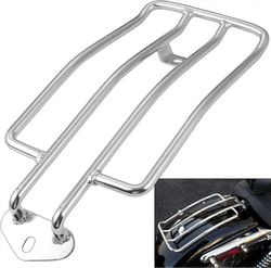Xymcv Moottoripyörän matkatavarateline takana Solo Istuinhylly 280mm (11") Hopea Sopii Harley XL Sportster 883 XL1200 1985-2003