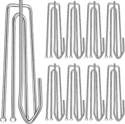 60kpl ruostumattomasta teräksestä valmistettu verhokoukku ja tappi laskostetuille verhoille 4 piikkiä hyppysellinen