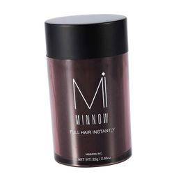 Minnow Women Baldness Concealer -hiustenpeitevoide, paksuuntumiseen tarkoitettu hiustenrakennuskuitujauhe, tummanruskea