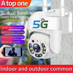 5G WiFi-kamera ulkona PTZ IP-kamera 1MP langaton nopeus kupoli CCTV-turvallisuus