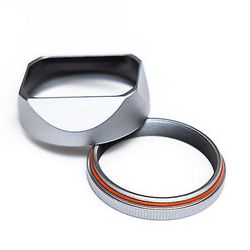 Carrep X100v Lens Hood Aluminium Metal med 49mm Adapter Ring til Fujifilm Fuji X100 X100T X100F X100S Kamera Lens Hood Lens Cover Linse Hætte Splint