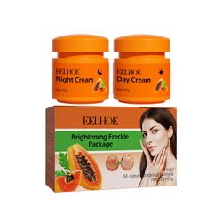 Papaya krem, Kojic acid glutation naturlig hud nærende resurfacing ansiktskrem, akne arr, intenst fuktighetsgivende, beroligende, gir elastikk og yo