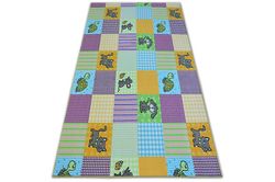 RugsX Monteret tæppe til børn KÆLEDYR Multifarve 250x350 cm