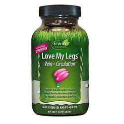 Irwin Naturals Love My Legs Vein + Circulation, 60 pehmeää geeliä (pakkaus 1)