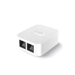 2-porttinen RJ45 LAN CAT6 -kytkinvalitsin 1000Mbps 2 sisään 1 ulos / 1 sisään 2 ulos 2 sisään 1 ulos RJ45-verkkojakaja Valkoinen