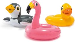 Baicccf , 43234-2327 3 kpl 59220EP - Animal Head Split Ring Pool Floats -paketti sisältää sammakon, ankan, pingviinin, kirahvin, sammakon, pingviinin