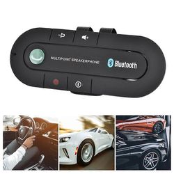 Langaton Auton Monipistekaiutinpuhelin 4.1+EDR Bluetooth Handsfree -autosarja MP3-musiikkisoittimella ja visiirillä iPhonelle ja Androidille