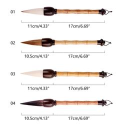 Kiinalainen kalligrafia maalaus sivellin kanji sumi kirjoitussiveltimet käsintehty karhun lumikko villainen sekahiukset aloittelijan lahjaksi Susi