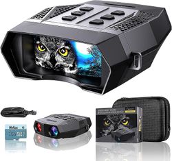 Suren Night Vision Beskyttelsesbriller, nat Vision kikkert for voksne, se I 100% Mørke-sort