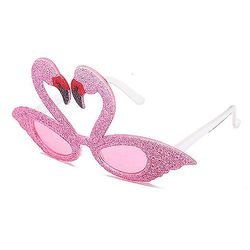Yunshu Party Solbriller, Tropiske Briller Sommer Party Booth Rekvisitter Pink