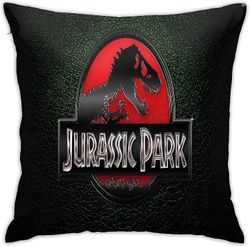 Jurassic Park Pute Dekker Fashion Square Kast putevar Soft Pillow Covers Skjegg og slitesterk putevar for sofa sofa seng hjem bil dekor 18 "x1