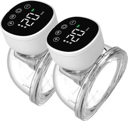 2 pakkausta sähköinen puettava rintapumppu, sähköinen langaton kannettava kaksinkertainen rintamaitopumppu, 3 tilaa 9 tasoa handsfree hiljainen lad...