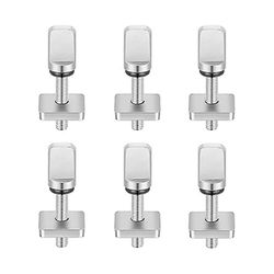 6 kpl surffilaudan eväruuvit, ei työkalua ruostumattomasta teräksestä valmistettu peukaloeväruuvi SUP Surf longboard Paddleboon Hopea