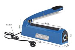 Ruili Helt ny impuls varmeforsegler 200mm elektrisk plast polyposeforseglingsmaskine